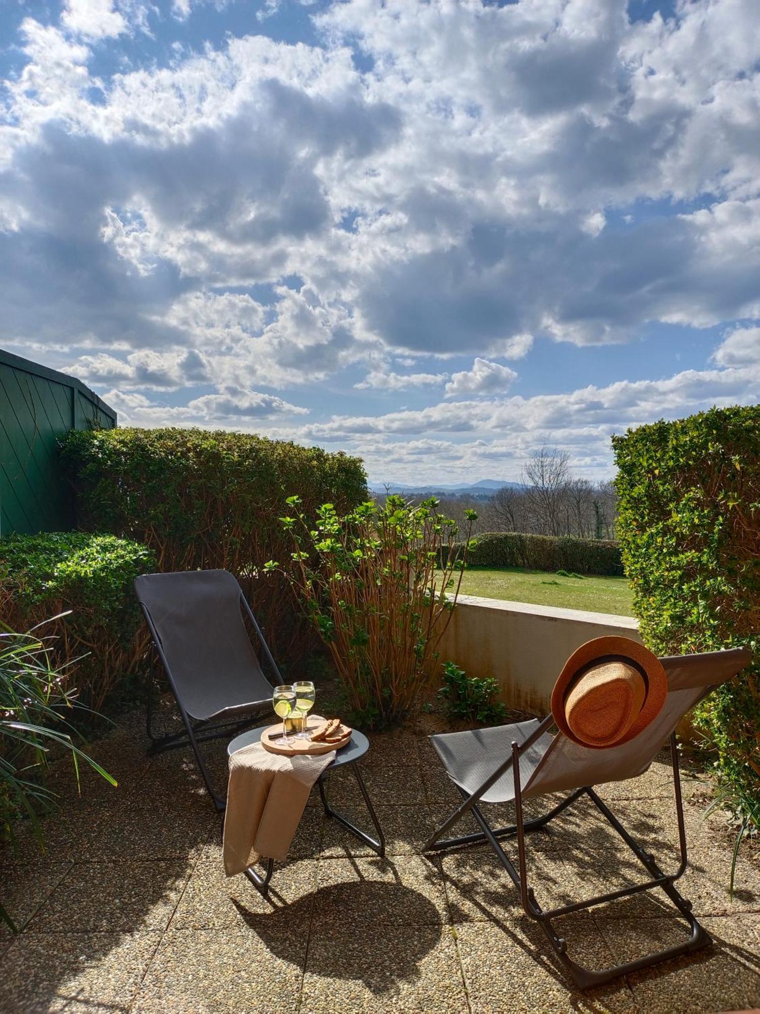 Apartamento T1 Bis Avec Piscine Vue Golf Et Montagnes Arcangues Exterior foto